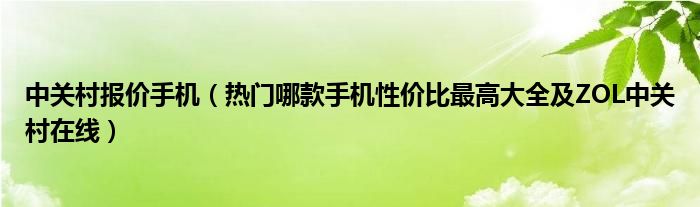 中关村手机对比在线_中关村手机参数对比_中关村手机对比参数配置比较/