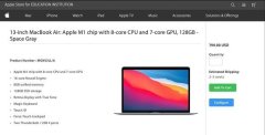 苹果128GB版本M1芯片MacBook Air现身价格便宜100美元